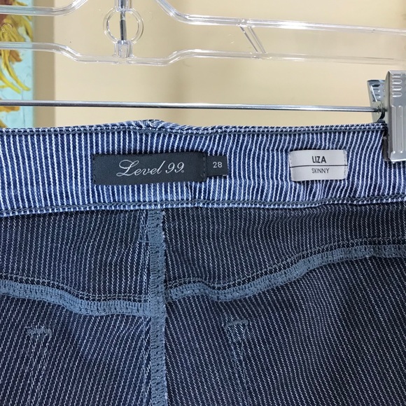 Level 99 Striped Liza Skinny Jeans - Picture 8 of 15